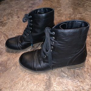 Rampage Black Combat Boots